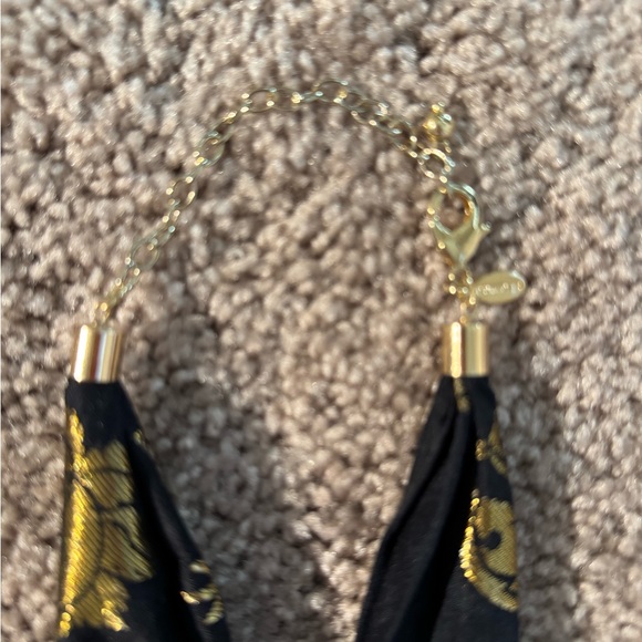 Elegant Gold and Black Tassel Necklace - Picture 7 of 7